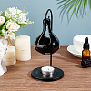 Ceramic Teardrop Candle Holder Oil Burner with Iron Rack DJEW-WH0015-116B-5