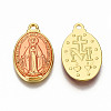 Brass Enamel Pendants KK-S345-179E-2