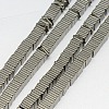 Electroplate Non-magnetic Synthetic Hematite Heishi Beads Strands G-J171A-2x2mm-02-1