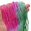 Transparent Painted Glass Beads Strands DGLA-A034-T2mm-A03-2