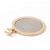 Iron Plating(IP) 304 Stainless Steel Rhinestone Pendant STAS-E151-03P-3