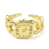Brass Open Cuff Rings RJEW-B051-26G-2