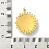 Ion Plating(IP) 304 Stainless Steel Pave Faceted Natural White Jade Pendants FIND-Z028-38E-3