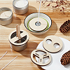 2 Sets Plywood Candle Wick Holders WOOD-BC0001-24B-5