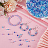 5 Colors Transparent Acrylic Beads MACR-PA0001-03A-01-3