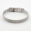 Tarnish Resistant Fashionable Unisex 304 Stainless Steel Watch Band Wristband Bracelets BJEW-F065G-01-1