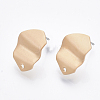 Smooth Surface Iron Stud Earring Findings X-IFIN-T012-85-RS-2
