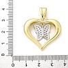 Brass Micro Pave Cubic Zirconia Pendants KK-S511-30GP-03-3