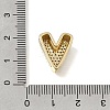 Brass Micro Pave Clear Cubic Zirconia Beads CU-CBAEEA8-16G-3