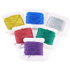 6Pcs 6 Colors 12-Ply Polyester Metallic Embroidery Threads DIY-TAC0020-74-3