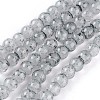 Spray Painted Glass Beads Strands GLAA-A038-B-49-1