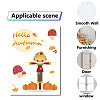 8 Sheets 8 Styles Autumn PVC Waterproof Wall Stickers DIY-WH0345-088-4
