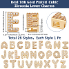 26Pcs 26 Styles Brass Micro Pave Clear Cubic Zirconia Charms KK-BBC0018-98-2