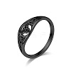 Hollow Out Trinity Knot 304 Stainless Steel Finger Rings FS-WG0AD95-18-1
