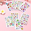 8 Sheets 4 Styles Acrylic Rhinestone Self-Adhesive Stickers AJEW-YW0001-32-4