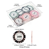 16Pcs 8 Colors Opaque Acrylic Pendants OACR-FS0002-21-4