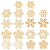 90Pcs 9 Styles Iron Filigree Joiners IFIN-PH0001-35-1