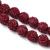 Dyed Synthetic Coral Carved Beads Strands GG-CBA1CDD-04A-2