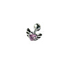 Angel Wing Heart 316L Surgical Stainless Steel Pave Cubic Zirconia Tongue Rings FS-WG901EE-04-1