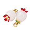 Handmade Lampwork Pendants LAMP-Z012-01G-06-2