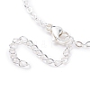 Natural Pearl Beads Link Bracelet with 304 Stainless Steel Cable Chains for Women BJEW-JB08002-02-5