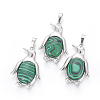 Synthetic Malachite Pendants G-L512-A20-1
