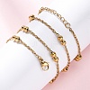 304 Stainless Steel Double Round Rope Chain Necklaces NJEW-C073-06G-3