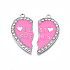 Alloy Enamel Split Pendant ENAM-S130-25E-2