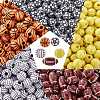 500Pcs 5 Style Craft Style Acrylic Beads FIND-SZ0005-81-1