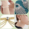 300Pcs 2 Colors Brass Pendant Rhinestone Settings KK-SC0004-55-5