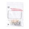 16Pcs 2 Colors 201 Stainless Steel Stud Earring Findings with Hole EJEW-FS0001-19-6