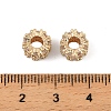 Brass Micro Pave Cubic Zirconia Beads KK-K374-20G-3
