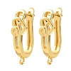 Brass Hoop Earring Findings KK-K340-36G-1