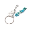 Alloy with Synthetic Turquoise Marine Theme Keychain KEYC-JKC00848-01-4