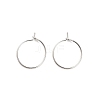 Brass Hoop Earring Findings LS-KK-R112-038A-1