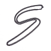 Men's 304 Stainless Steel Cuban Link Chain Necklaces NJEW-G340-07B-2