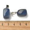 Natural Blue Aventurine(Dyed & Heated) Pendants G-Z067-03P-06-3