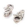 Brass Lobster Claw Clasps X-KK-R216-18B-P-3
