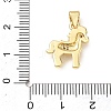 Brass Micro Pave Clear Cubic Zirconia Pendants KK-A303-05C-G-3