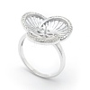 925 Sterling Silver Finger Ring Components STER-E060-77P-1