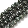 Natural Green Kyanite Beads Strands G-H335-B02-6mm-AB-2
