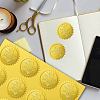 34 Sheets Self Adhesive Gold Foil Embossed Stickers DIY-WH0509-072-6