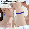 3 Strands Baking Paint Transparent Glass Round Bead Strands DGLA-PA0001-02A-5