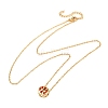 Brass Pave Cubic Zirconia Birth Stone Constellation Pendant Cable Chain Necklaces LS-NJEW-D334-01G-05-4