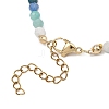 Natural & Synthetic Gemstone & Baroque Pearl Keshi Pearl Beaded Bracelets for Women BJEW-JB13594-6