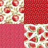 24Pcs 12 Styles Cherry Strawberry Watermelon Furit Scrapbook Paper Pads PW-WGE3A59-01-4