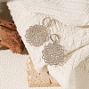 Brass Hoop Dangle Earrings WG5E99C-02-2