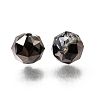 Electroplate Transparent Round Glass Beads GL-CBA6A73-FP02-2