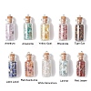 10Pcs 10 Styles Glass Bottle Pendants PALLOY-JF02875-1