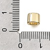Brass Micro Pave Clear Cubic Zirconia Beads CU-CBAA19F-01G-C-2
